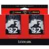 Lexmark OEM #32 18C0032 Black Twin Pack - Click for more info